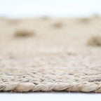 Alfombra de jute con pompones SISKA 140cm