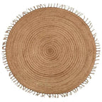 Alfombra redonda de Yute 140cm ABHA