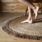 THAR Alfombra Infantil jute con pompones