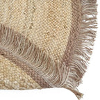 THAR Alfombra infantil yute con pompones