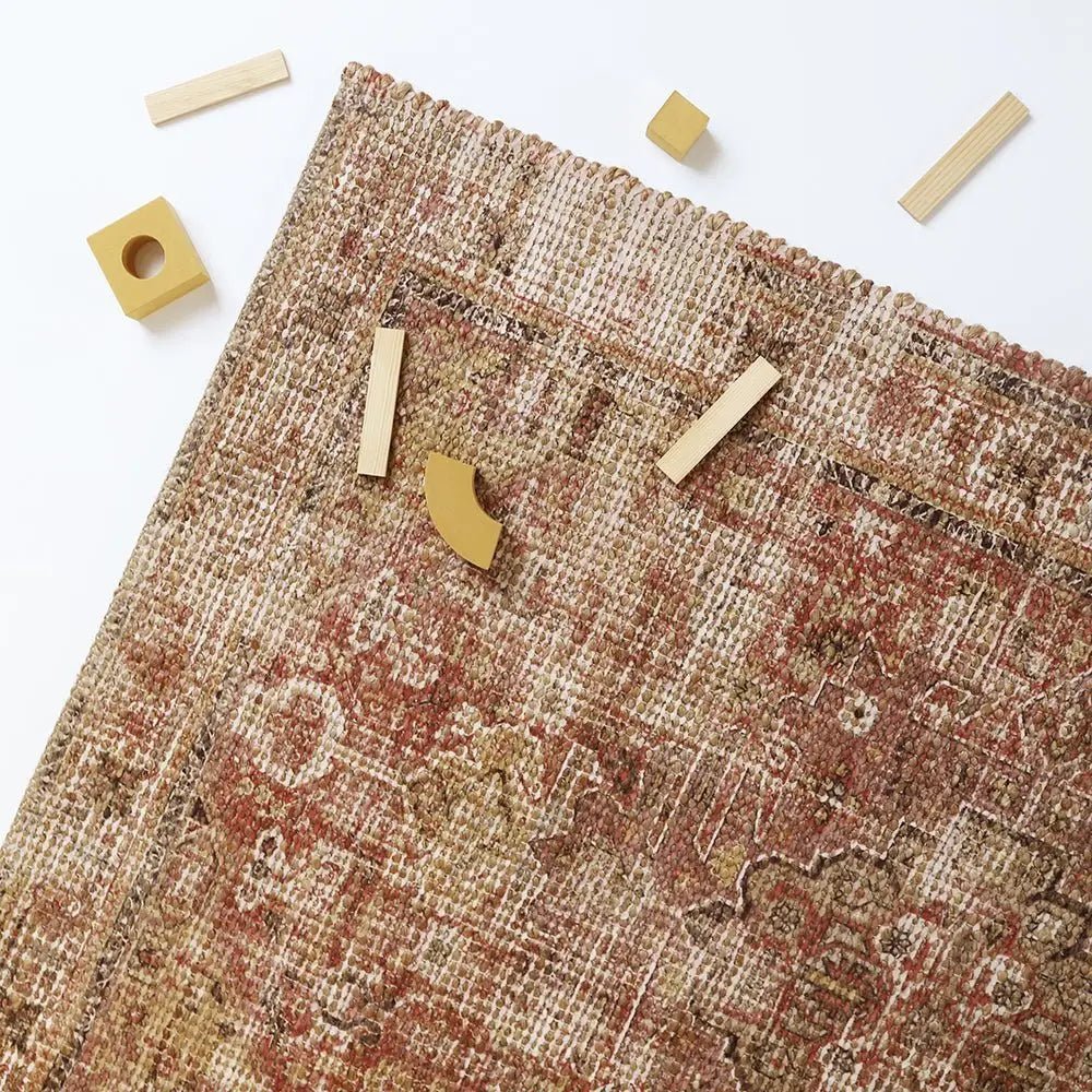 Alfombra de jute y algodón POOLA