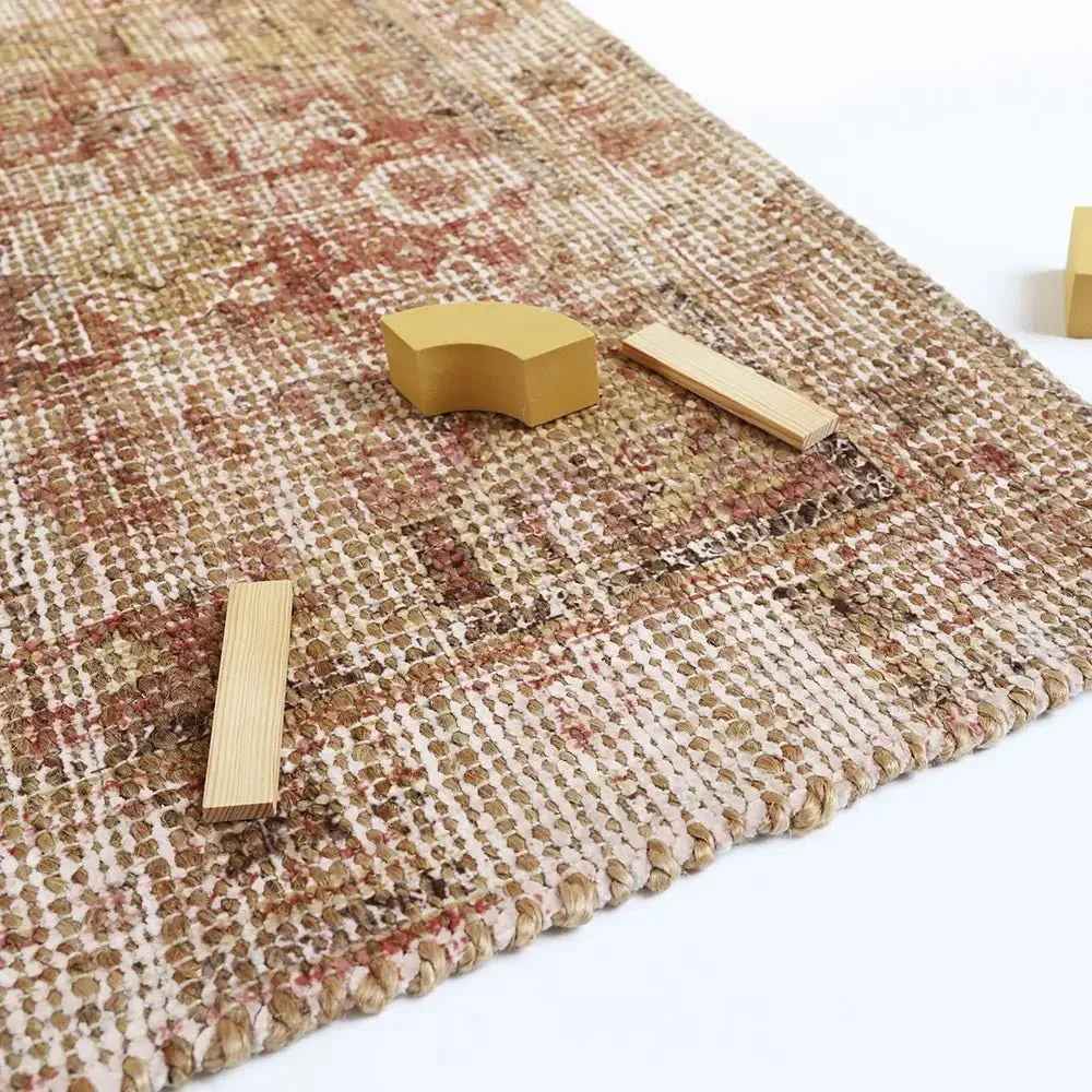 Alfombra de jute y algodón POOLA