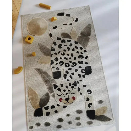 Alfombra infantil LITTLE JAGUAR IVOIRE 80x125