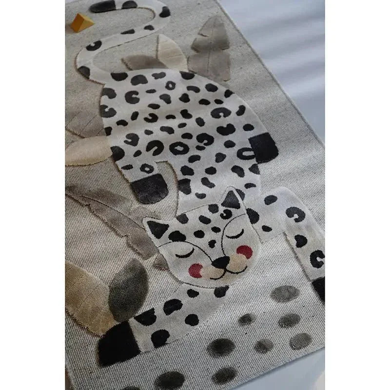 Alfombra infantil LITTLE JAGUAR IVOIRE 80x125