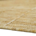Alfombra de lana LHENA JAUNE BRUN S