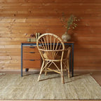 Alfombra de lana LHENA JAUNE BRUN M