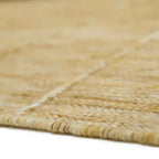 Alfombra de lana LHENA JAUNE BRUN L