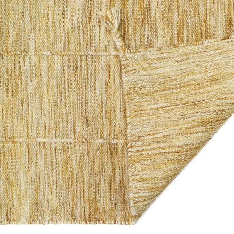 Alfombra de lana LHENA JAUNE BRUN L