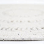 Alfombra de lana redonda BIBEK NATUREL S