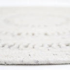 Alfombra de lana redonda BIBEK NATUREL S