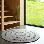 Alfombra de lana redonda BIBEK GRIS M