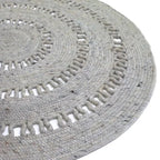 Alfombra de lana redonda BIBEK GRIS M