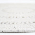 Alfombra de lana redonda BIBEK NATUREL M