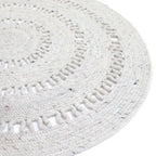 Alfombra de lana redonda BIBEK NATUREL M