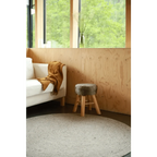 Alfombra de lana redonda NEETHU GRIS M