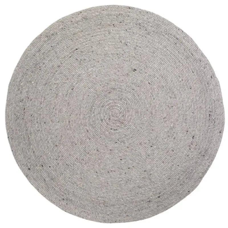 Alfombra de lana redonda NEETHU GRIS L