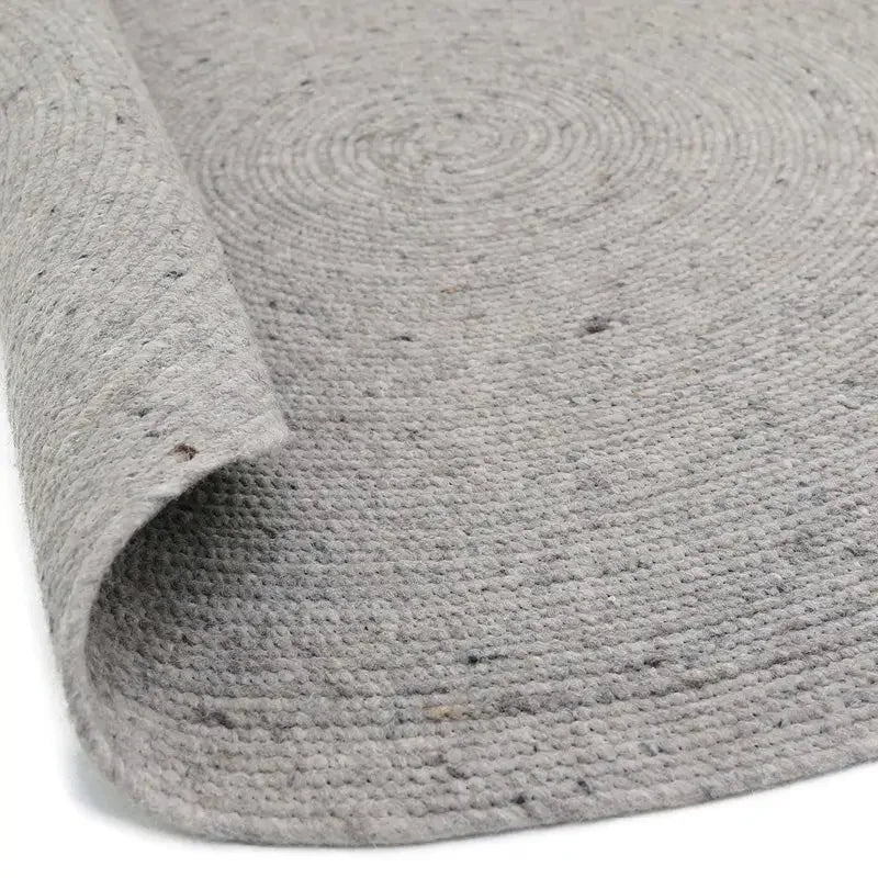 Alfombra de lana redonda NEETHU GRIS L