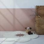 Alfombra infantil de Flor DAISY de lana 95cm