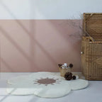 Alfombra infantil de Flor DAISY de lana 95cm