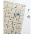 Alfombra infantil de algodón multicolores RITTAH M