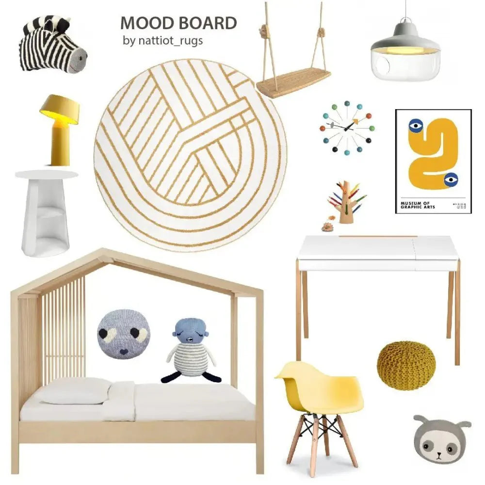 Alfombra redonda geometrica LUISA M 140cm