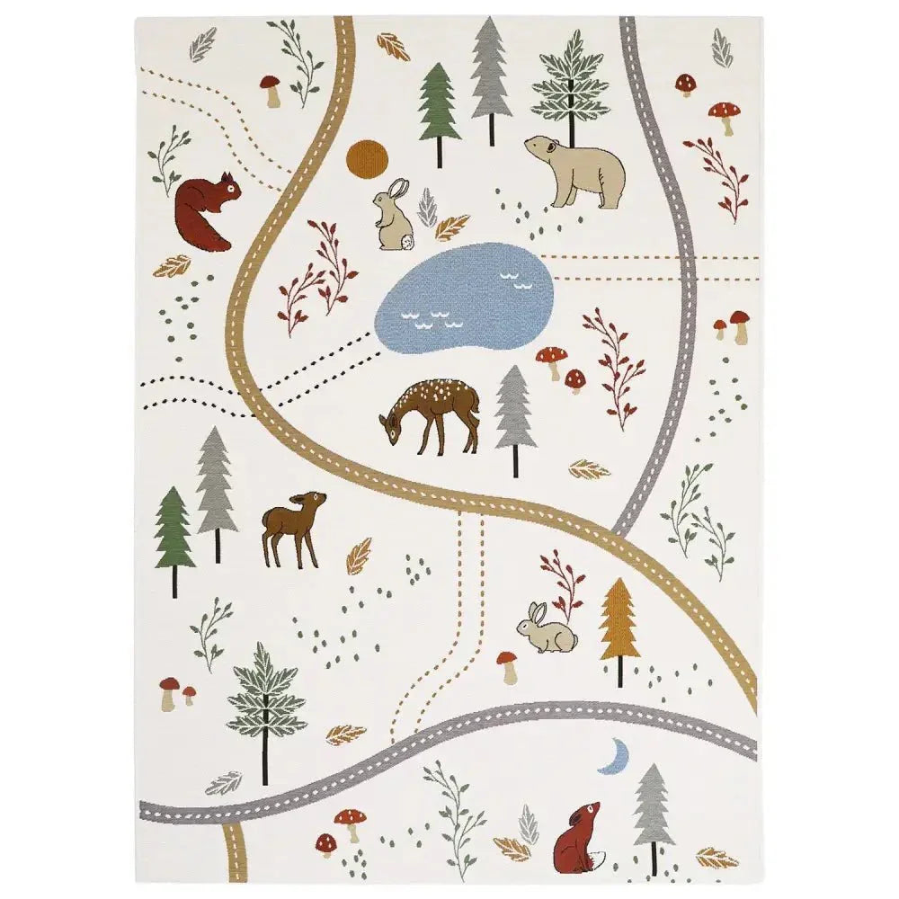 Alfombra infantil interior y exterior LITTLE FOREST