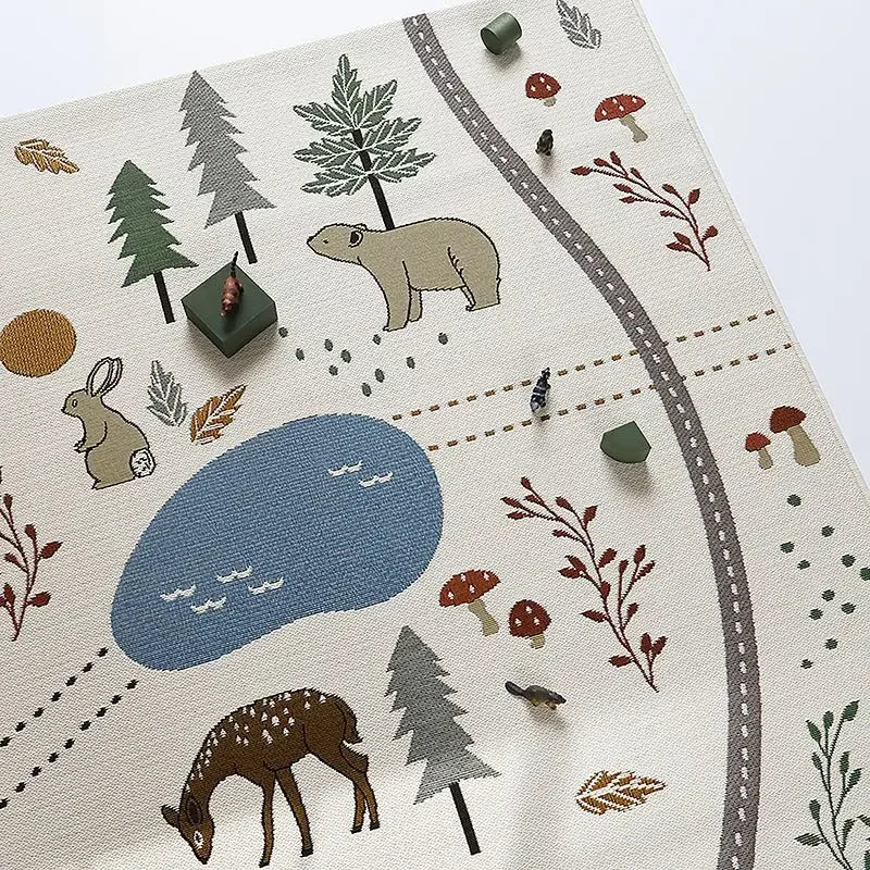 Alfombra infantil interior y exterior LITTLE FOREST