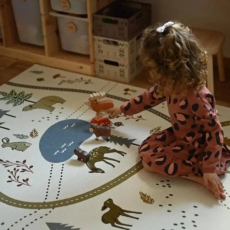 Alfombra infantil interior y exterior LITTLE FOREST
