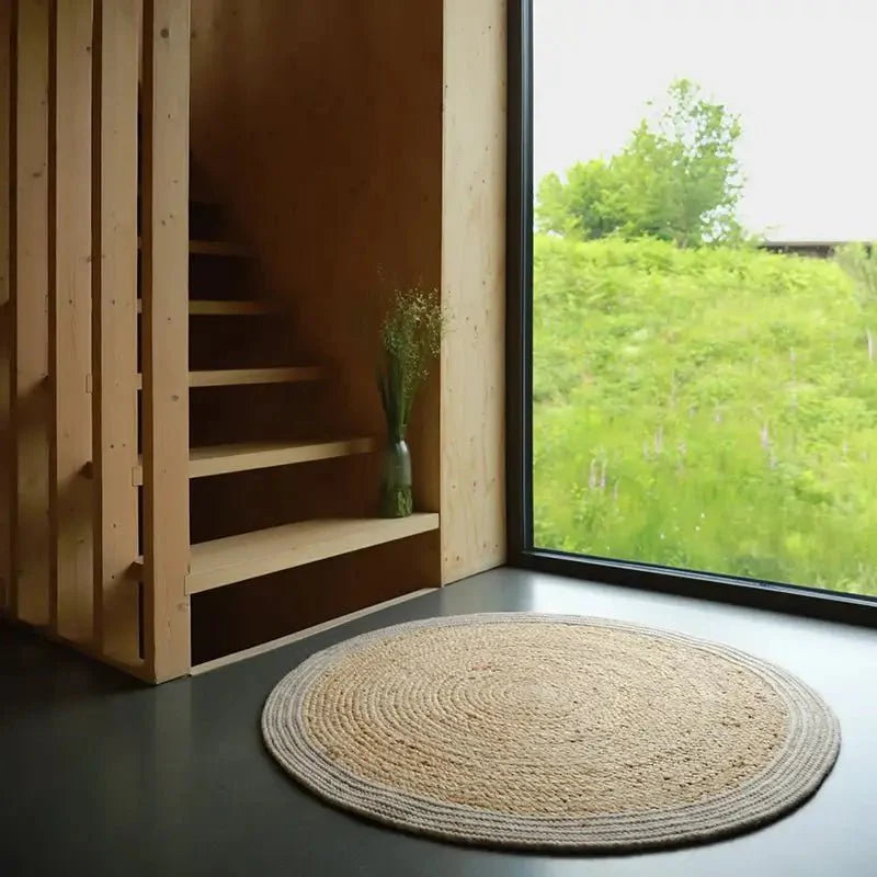 YHUKI TAUPE S Alfombra Jute y Lana