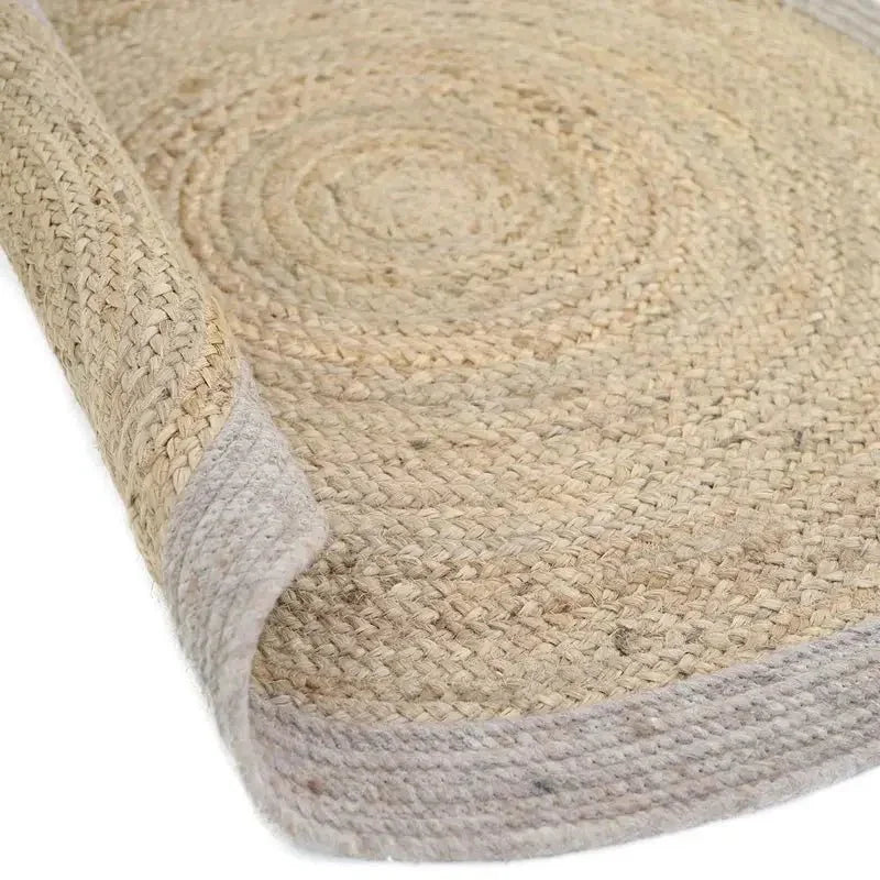 YHUKI TAUPE M Alfombra Jute y Lana