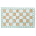 Natural Vegetable Dyed Indian Dhurrie Reversible Cotton Rug - Diamond Pastel