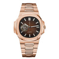 Nautiko Rose Gold Chocolate Open Heart | HW Design