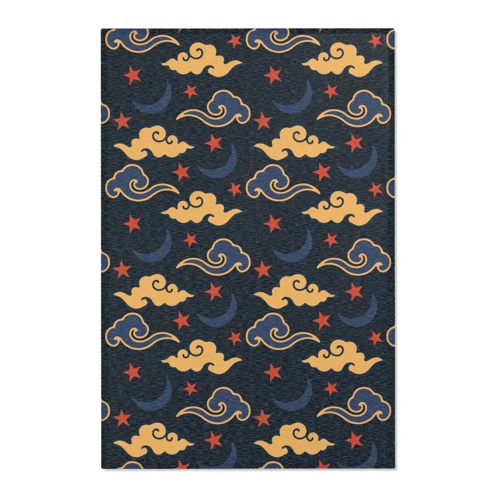 Retro Night Sky Accent Rug