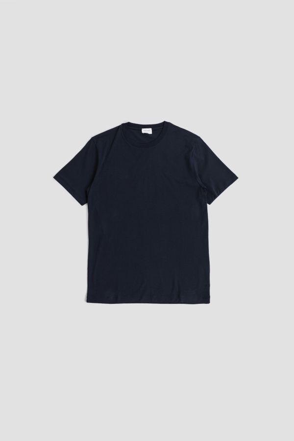 Handvaerk Peruvian Pima Cotton T-Shirt — Navy