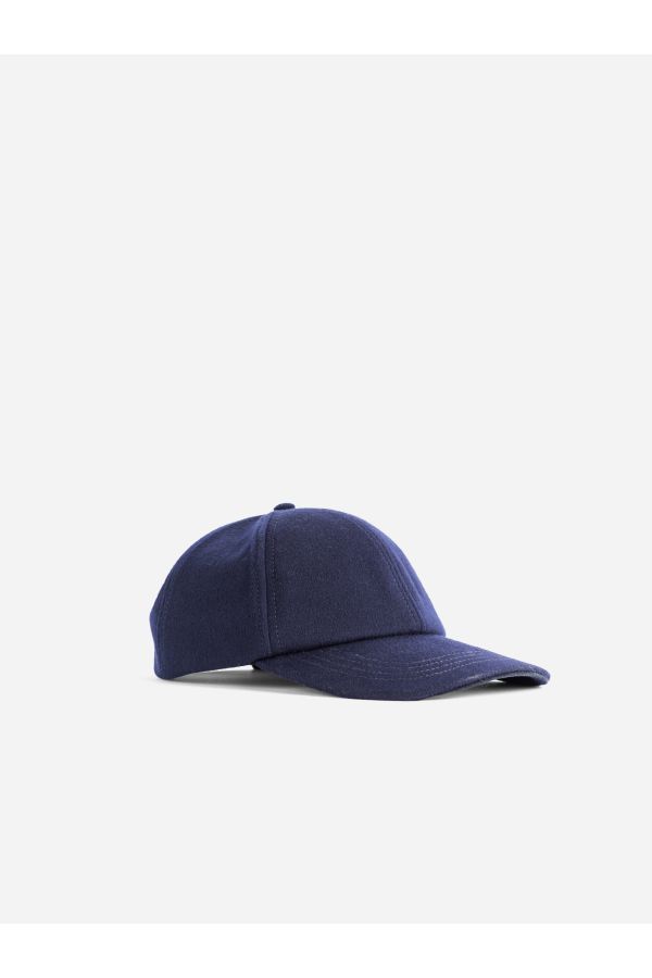Sease AC032TN098 Wool Baseball Cap — Navy