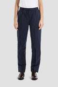 Bergfabel Crinkled Linen Trousers — Navy