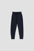Handvaerk Hand-Knit Jersey Joggers — Navy