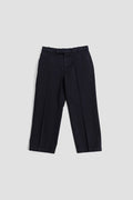 Thom Browne Relaxed Cropped Chino Trousers — Navy
