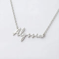 Alyssia Name Necklace - Vermeil / Style 1