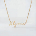 Alyssia Name Necklace - Sterling Silver / Style 3