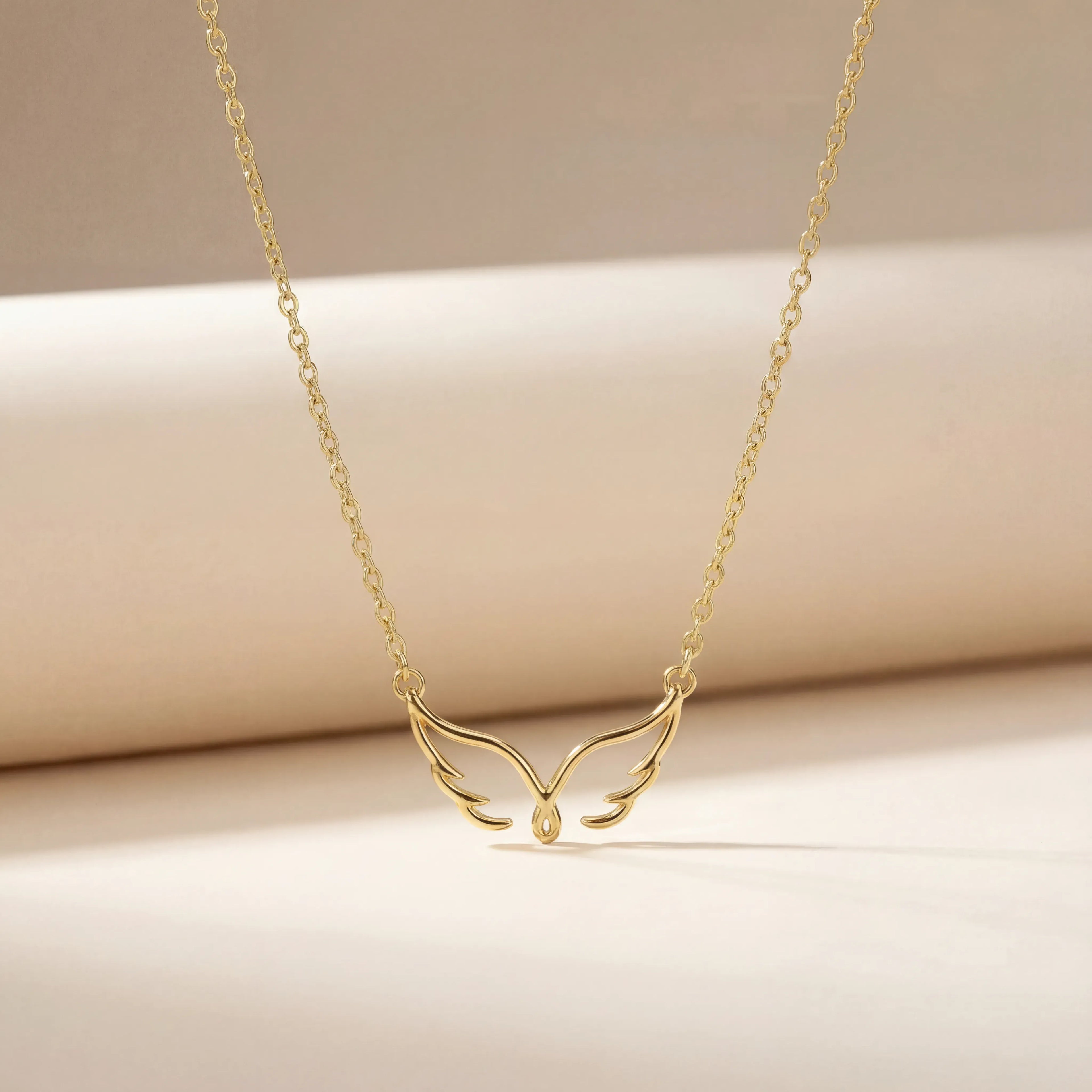 Angel Wings Necklace - 18ct Gold / Style 1
