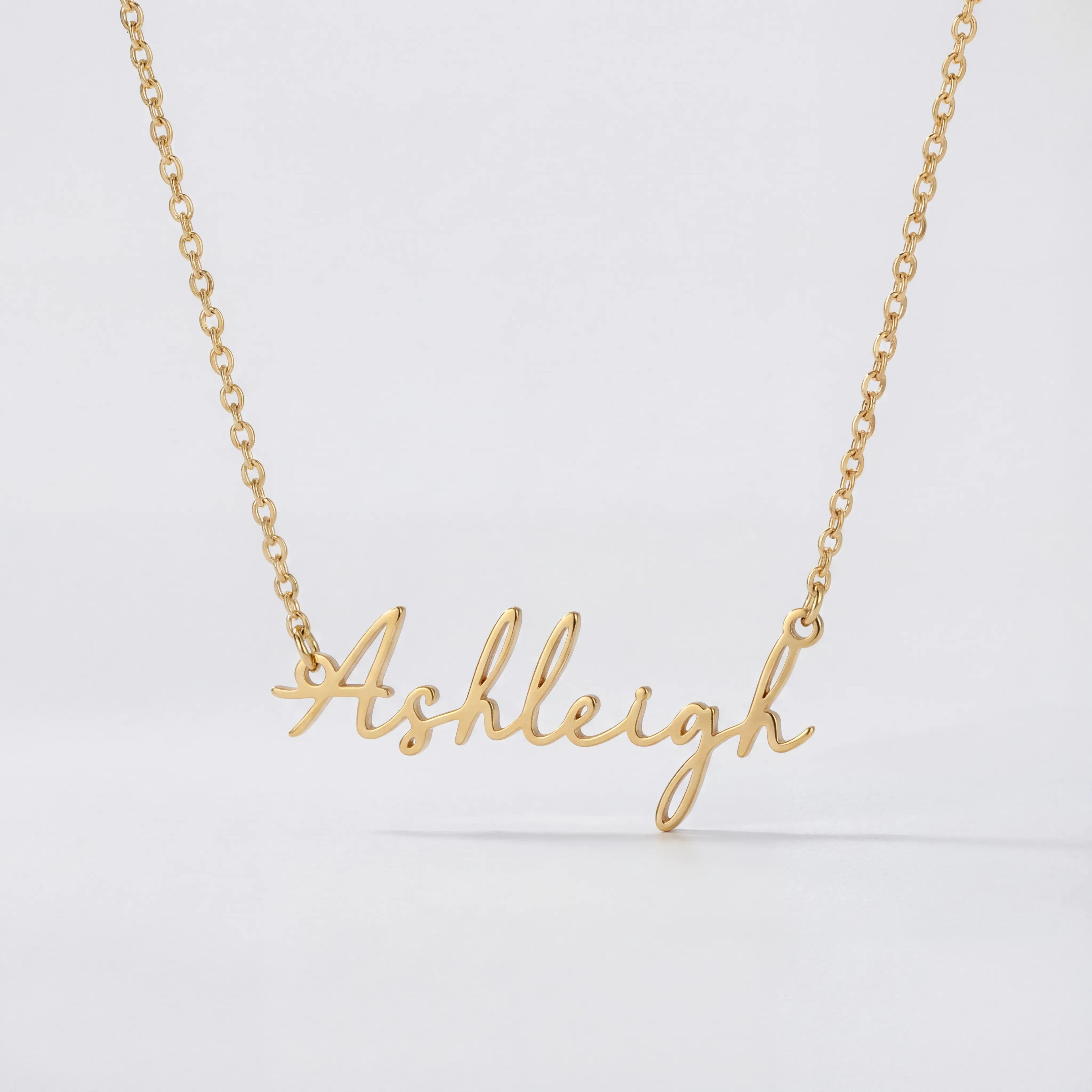 Ashleigh Name Necklace - Vermeil / Style 1