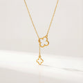 Clover Drop Necklace - Solid Silver / Style 1