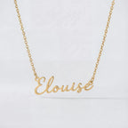 Elouise Name Necklace - Vermeil / Style 3