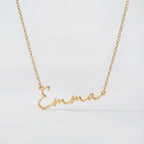 Emma Name Necklace - Solid Silver / Style 2