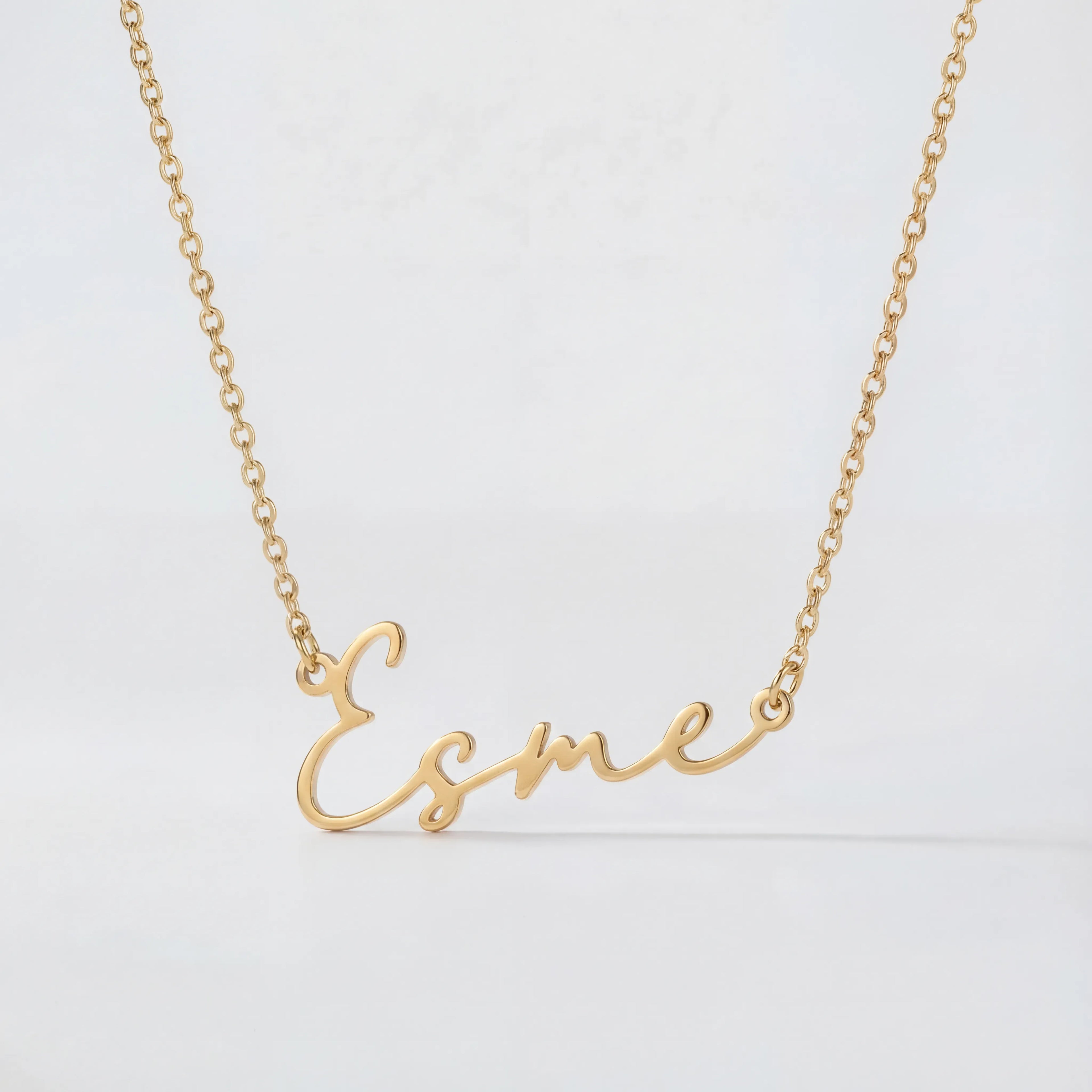 Esme Name Necklace - Solid Silver / Style 1