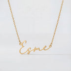 Esme Name Necklace - Vermeil / Style 1