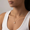 Freshwater Pearl Charm Necklace - 18ct Gold / Style 2