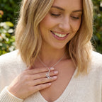 Half Moon & Flower Necklace