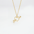 Heart Arrow Necklace - 18ct Gold / Style 1